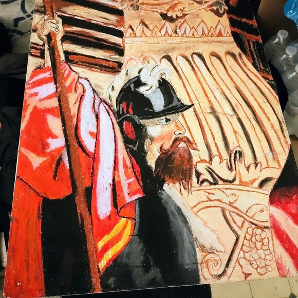 Oil pastel painting original